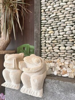 アジアンリラクゼーション ヴィラ 三島店(asian relaxation villa)/カエルちゃんがお出迎え