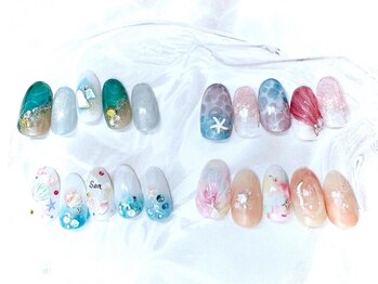 ハッピービューティー(Happy Beauty)の写真/デートにもおすすめな【夏ネイル¥7500～】も揃えてます★《シンプル～華やか》デザインまで対応可能です!