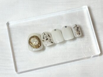 大きめストーンネイル