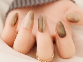 カフェラテニュアンスネイル