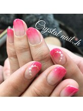 クリスタルネイル ゆめタウン博多店(CRYSTAL NAIL)/ピンクグラデーションネイル