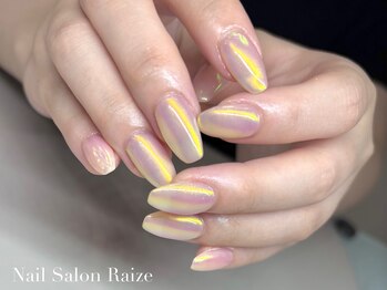 ライズ 本町店(Raize)/ミラーネイル/オーロラネイル