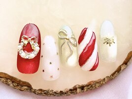 クリスマスネイル¥8980