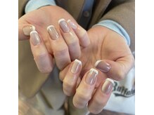 マグネット×フレンチネイル♪