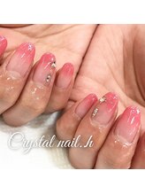 クリスタルネイル ゆめタウン博多店(CRYSTAL NAIL)/ピンクグラデーションネイル