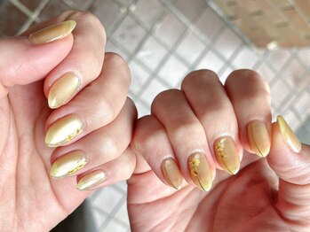 マグネット×押し花