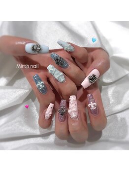 マース 富里店(Mirth)/クロム風ネイル