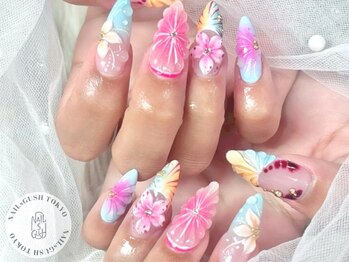 ネイルズガッシュ 川崎店(NAILsGUSH)の写真/【痛ネイルの施術も可能】フリ-デザインコ-ス(オフ込)150分¥14900~※痛ネイルのご予約はLINE@のみ