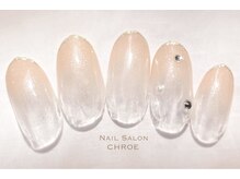 ネイルサロンクロエ (Nail Salon CHROE)/カラグラ×極細ライン×スワロ