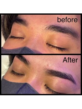トップルック 横浜店(TOP LOOK)/メンズ眉毛ビフォーアフター
