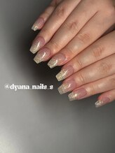 エクアネイルズ(Akuwa nails)/ショートスカルプ◆rラメグラ