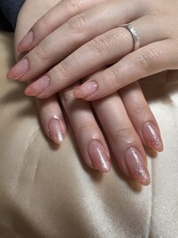 シンプルラメグラデーション☆