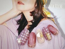アグニークリッシェ(Agunik Riche)/【千鳥格子ネイル】