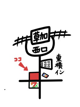 ビオラス(VIOLUS)/草加駅西口からの地図です