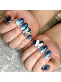 マグネットグラデーションネイル