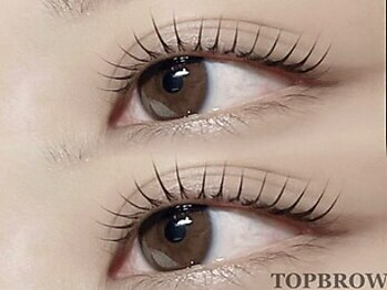 トップブロウ 梅田茶屋町(TOP BROW)の写真/《仕事帰りOK/20時まで営業》パリジェンヌ/まつげパーマ/アイブロウでナチュラル可愛い目元に★