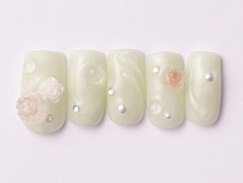 ジェミーネイル エビス(Jemiy nail ebisu)/ワンホンマーブルバラ10480yen
