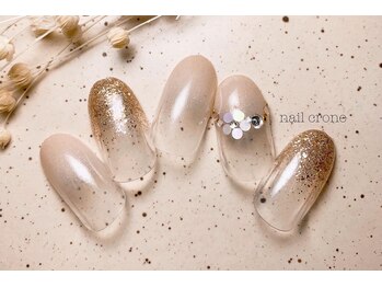 ネイルクローネ(nail crone)/ホロフラワーネイル