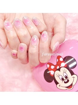 ファラウェイネイル(Faraway nail)/ぽわっとチークネイル☆