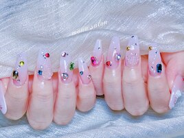 カラフルストーンネイル