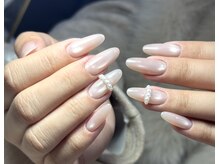 アモールビューティー 新宿店(Amor Beauty)/チップ長さだしマグネットネイル