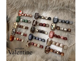 ネイルサロン ヴァレンタイン(nailsalon Valentine)の写真/フット秋design多数追加！フット定額800円引き！snsフォロワー5万人の最新デザイン続々増えてます！