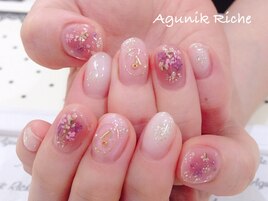 【押し花ネイル】