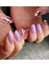 スクール(SCOOL)/2023 10月　秋冬ラメネイル