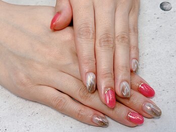 ネイル ビューティーマジック 葛西本店/ミラーニュアンネイル