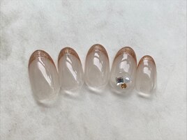 ￥8800：ラメフレンチネイル