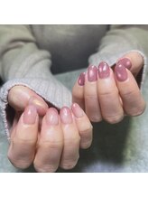 エクリプス(ECLIPSE)/桜ピンク&マグネットネイル