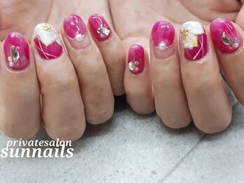 サンネイルズ(sun nails)/6本アート