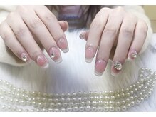クイーンネイル 新宿(Queen nail)/チークマグネットグラデーション