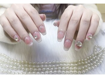クイーンネイル 新宿(Queen nail)/チークマグネットグラデーション