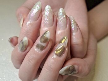 いろこびん 盛岡フェザン店(irokobin)/ニュアンス×キラキラ