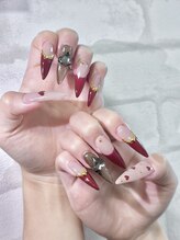 キアラネイルサロン/チップ長さだし持ち込みデザイン