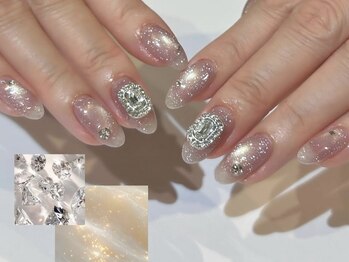 アミー 栄店(amii.)の写真/華やかで品あるデザインはブライダルからイベントなど大切な日を彩ります☆[ジェルネイル/マグネット/栄]