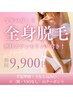 【今年の夏こそ】初回限定☆レディース全身脱毛(顔VIOなし)￥14,000→9,900