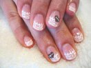レースフレンチネイル