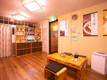 温石リラックス空間/受付♪間接照明で素敵な空間