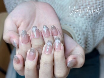 ウサギネイル 新大久保店(usagi nail)/マグネットフレンチ秋可愛い