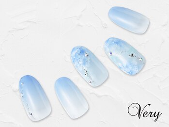 ヴェリー 六本木ヒルズ店(Very)/雨上がりのような紫陽花ネイル