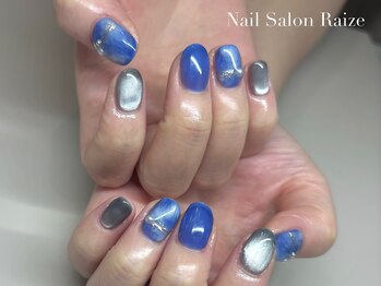 ライズ 本町店(Raize)/夏ネイル/ブルーネイル