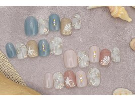5600円　シェル ヒトデ 海ネイル
