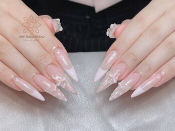 ウメネイルスタジオ(UME NAIL STUDIO)/長さだしやり放題×つけ放題