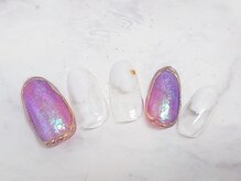 ネイルプラータ(Nail Plata)/天然石風ネイル【7980】