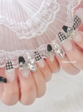 ファラウェイネイル(Faraway nail)/千鳥柄ネイル☆