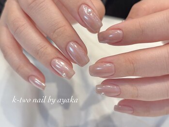 ケーツーネイル(k-two nail)/ホワイトミラーネイル