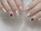 バレンタインネイル