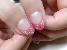 アミュリー ネイル アトリエ(Amury nail atelier)/押し花フレンチネイル♪